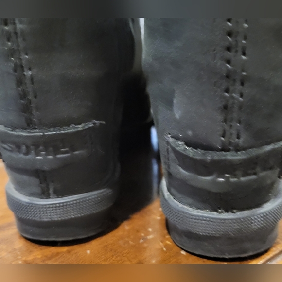 Sorel Women's Joan Of Arctic Wedge Mid Boot Black Leather Size 9 - Picture 8 of 10